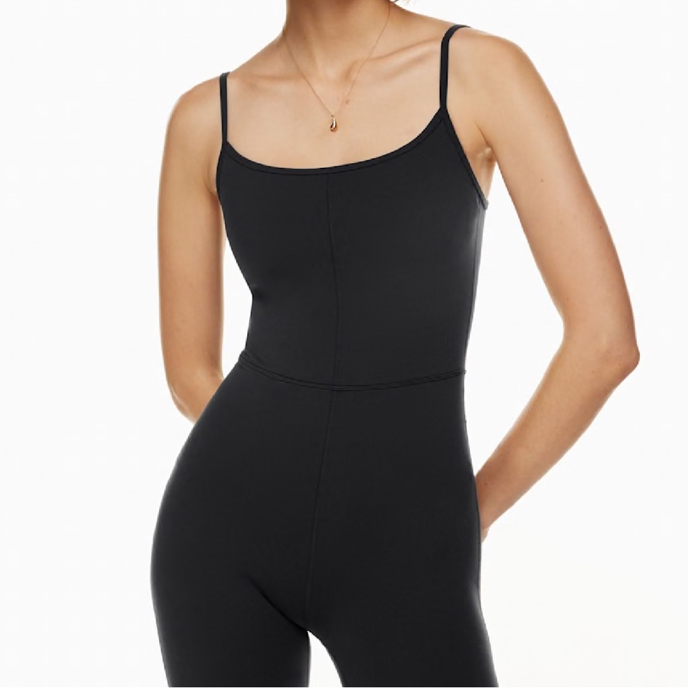 Last One !! Wilfred Free Divinity Kick Flare Jumpsuit in Black XS - Picture 6 of 7